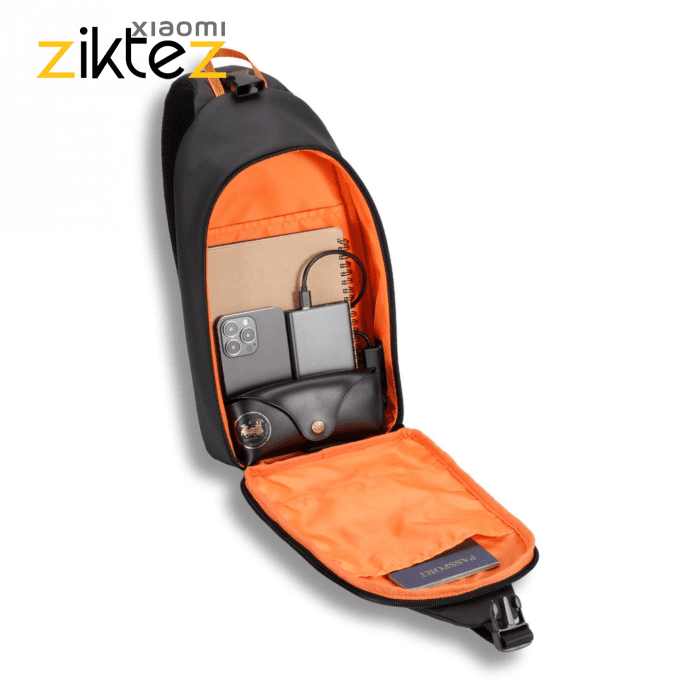 کوله پشتی تک بند هوشمندPorodo Gaming Water Rresistand PU Sling Bag PDX532(اورجینال ارسال فوری) - Image 12