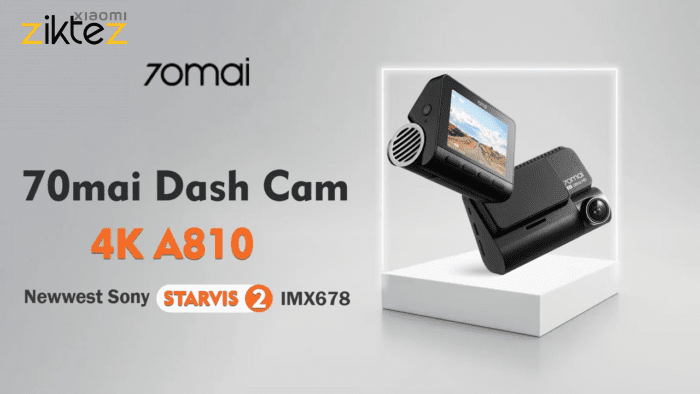 دوربین خودروی شیائومی Xiaomi 70mai A810 set New version همراه با دوربین عقب (نسخه2 جدید فول اورجینال) - Image 4