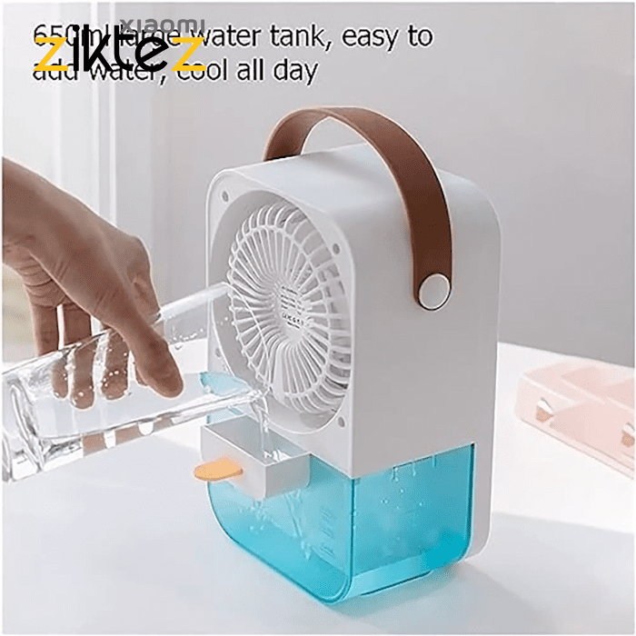 پنکه و کولر رومیزی شارژی پرودو Porodo PD-LSACF Nano Mist Cooling Fan (اورجینال ارسال فوری) - Image 6