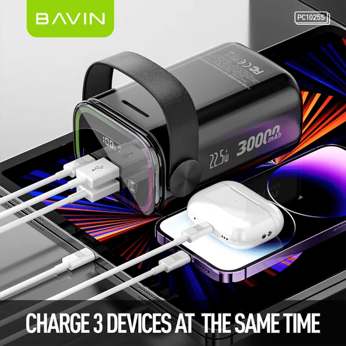 پاوربانک 30000 باوین 22.5وات Bavin PC1025S Power Bank (اورجینال ارسال فوری) - Image 10