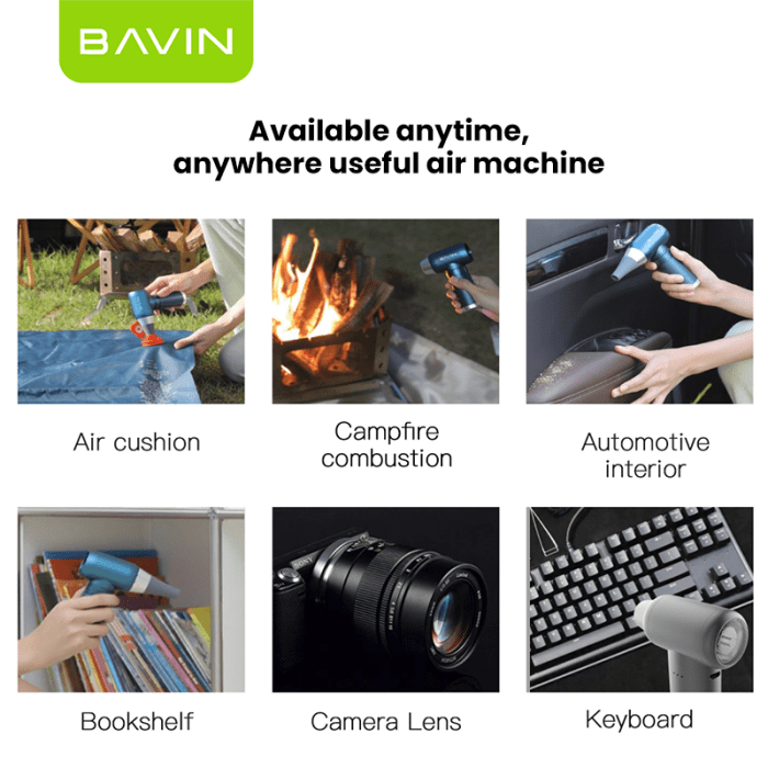 جت فن دمنده قوی شارژی باوین مدل BAVIN F831 Turbo Fan - Image 10
