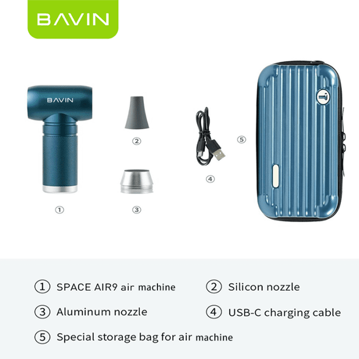 جت فن دمنده قوی شارژی باوین مدل BAVIN F831 Turbo Fan - Image 5