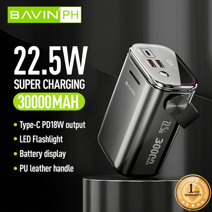 پاوربانک 30000 باوین 22.5وات Bavin PC1025S Power Bank (اورجینال ارسال فوری) - Image 11