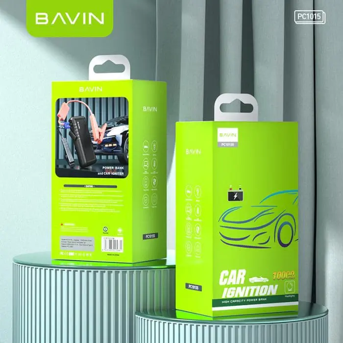 جامپ استارتر و پاوربانک 10000 خودرو باوین Bavin PC1015S Car Ignition Power Bank (اورجینال ارسال فوری) - Image 2