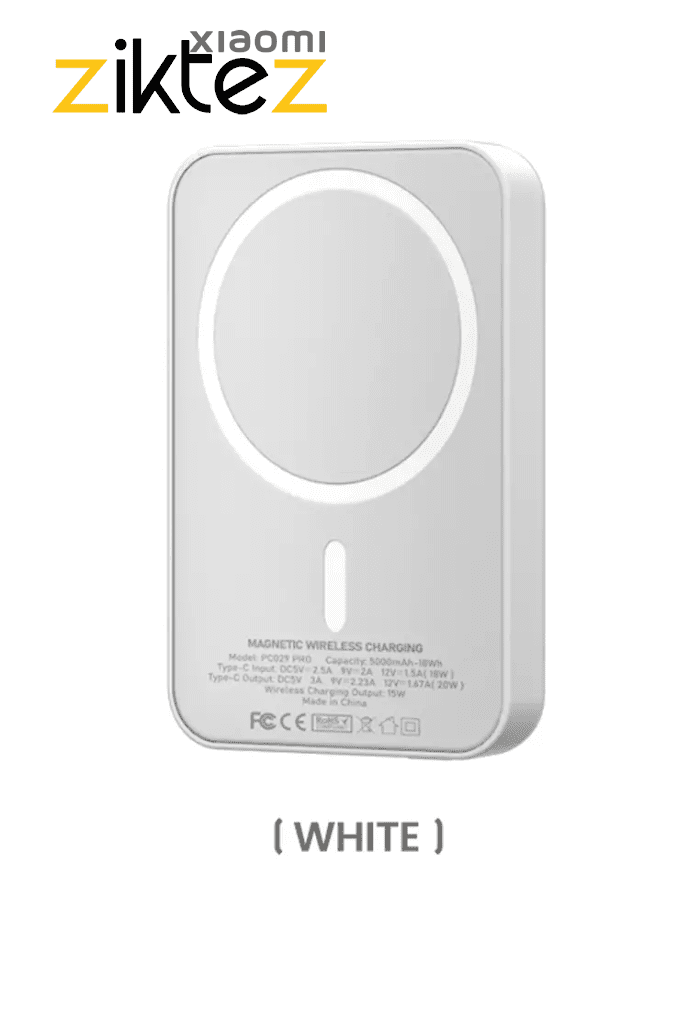 پاوربانک وایرلس 5000 مگ سیف باوین 20وات Bavin PC029 Pro Magnetic Wireless Charging (اورجینال ارسال فوری) - Image 9