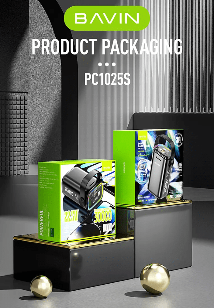 پاوربانک 30000 باوین 22.5وات Bavin PC1025S Power Bank (اورجینال ارسال فوری) - Image 6