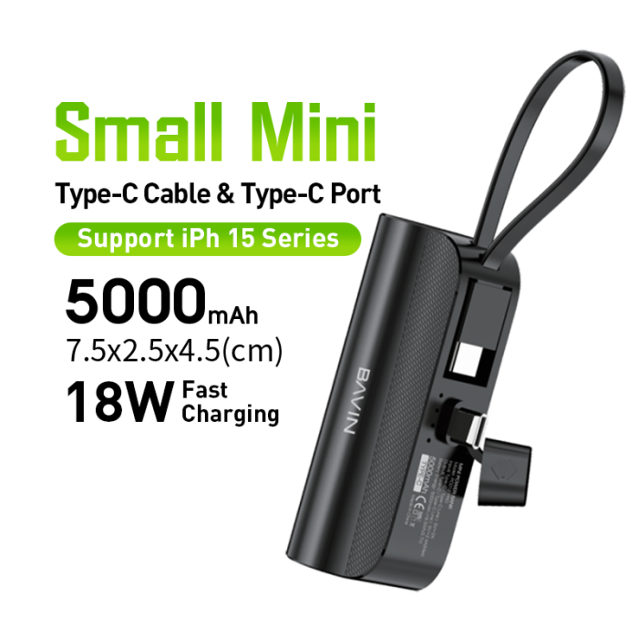 پاوربانک 5000 باوین 12 وات Bavin PC012 Pro (اورجینال ارسال فوری) - Image 5