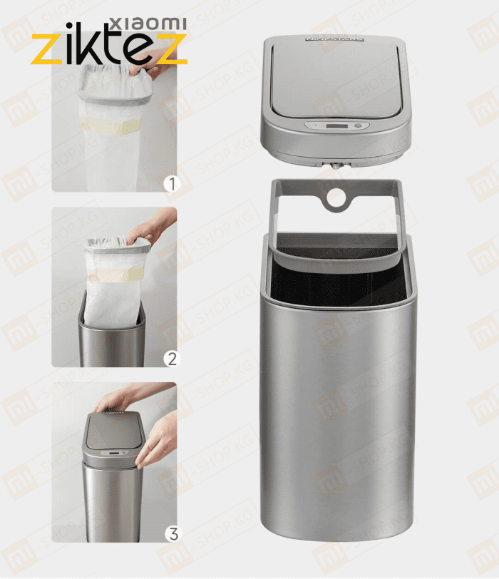 سطل زباله اتوماتیک هوشمند شیائومی Xiaomi smart trash can(اورجینال) - Image 7