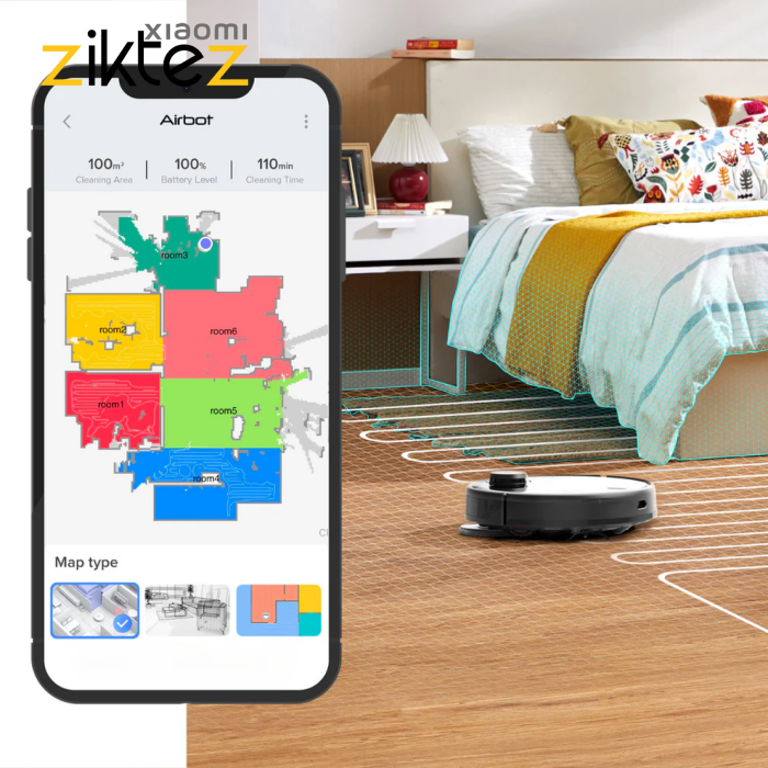 جاروبرقی رباتیک پر قدرت مدل Airbot L108S Pro Ultra (اورجینال ارسال فوری) - Image 16