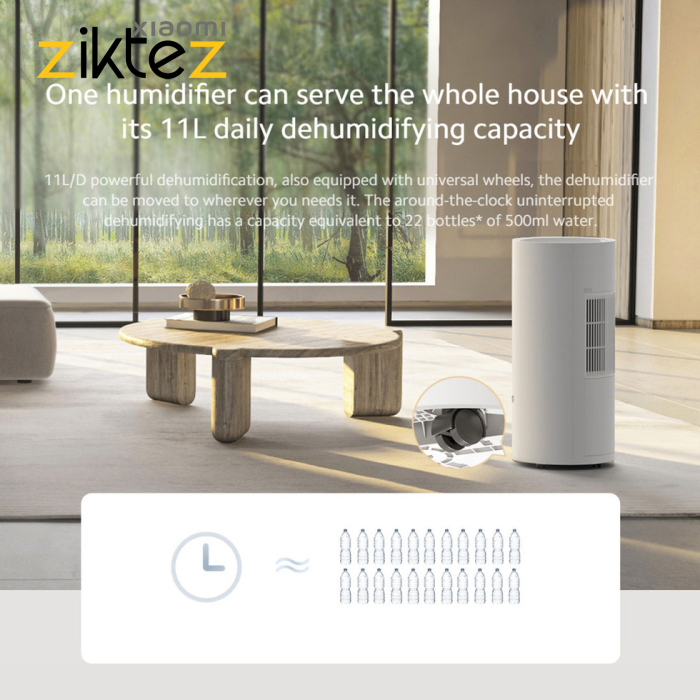 قوی ترین رطوبت گیر شیائومی هوشمند مدل Xiaomi Smart Dehumidifier 0111DM (نسخه گلوبال تولید خود شیائومی اورجینال) - Image 23