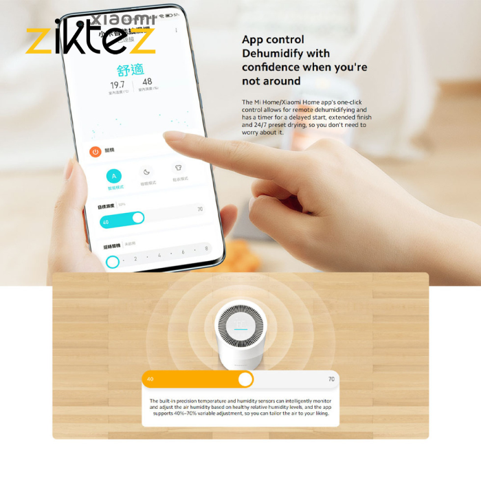 قوی ترین رطوبت گیر شیائومی هوشمند مدل Xiaomi Smart Dehumidifier 0111DM (نسخه گلوبال تولید خود شیائومی اورجینال) - Image 16