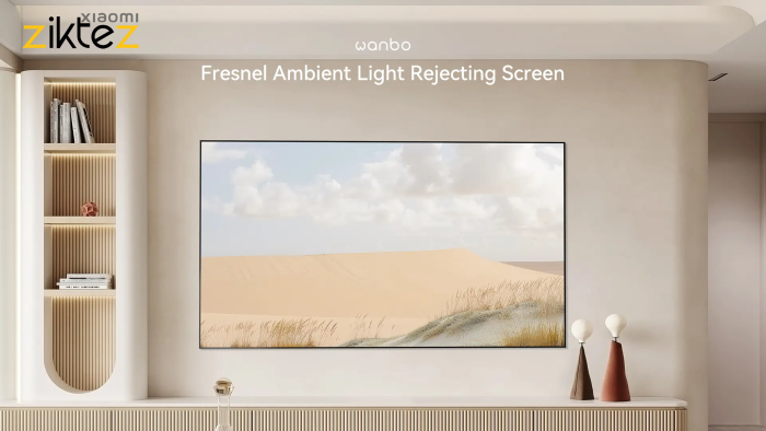 پرده ویدئو پروژکتور ضد نور شیائومی Wanbo 75" Fresnel ALR Projector Screen 05 (اورجینال) - Image 22