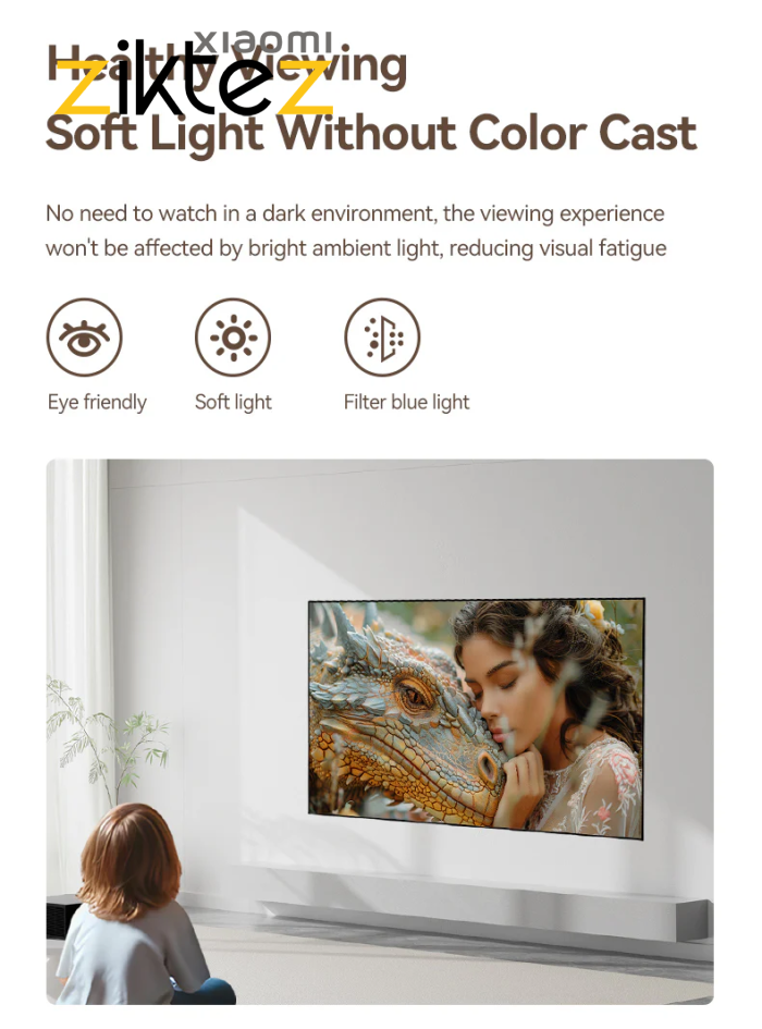 پرده ویدئو پروژکتور ضد نور شیائومی Wanbo 100″ Fresnel ALR Projector Screen 06 (اورجینال) - Image 8