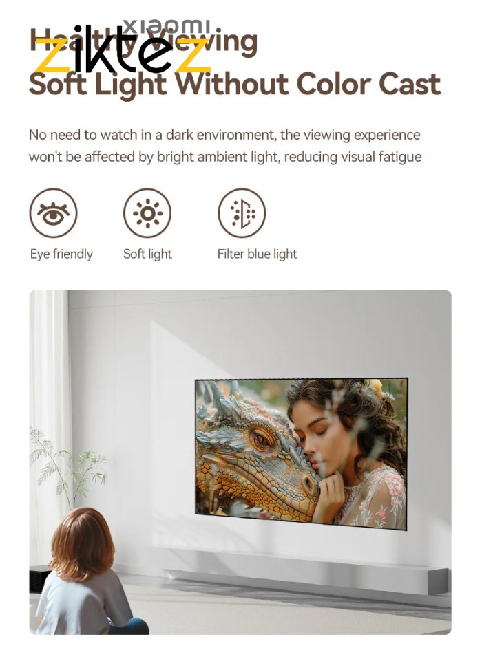 پرده ویدئو پروژکتور ضد نور شیائومی Wanbo 75" Fresnel ALR Projector Screen 05 (اورجینال) - Image 15