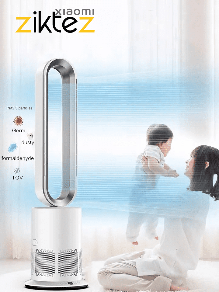 تصفیه هوا پلاسمایی همراه با کولر فن Plasma Air Purifier with Fan Silver
