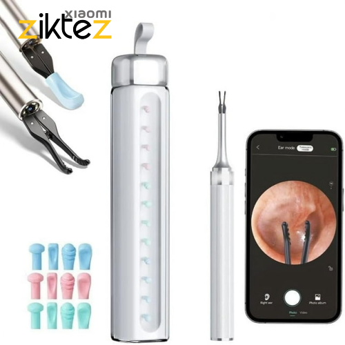 گوش پاک‌کن هوشمند حرفه ای ۴ کاره visual ear pick tweezers 10MP HD