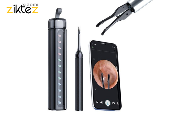 گوش پاک‌کن هوشمند حرفه ای ۴ کاره visual ear pick tweezers 10MP HD