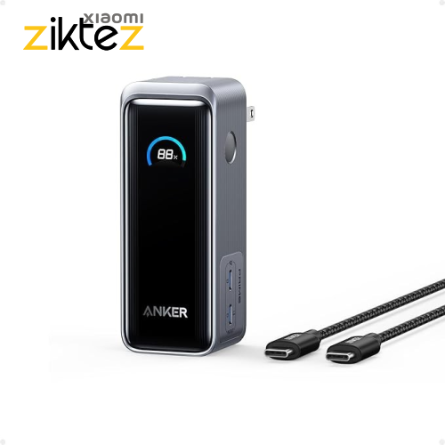 پاوربانک و شارژر دیواری انکر Anker A1339 Prime با ظرفیت 9600 میلی‌آمپر و توان 65 وات مناسب لپ‌تاپ و موبایل