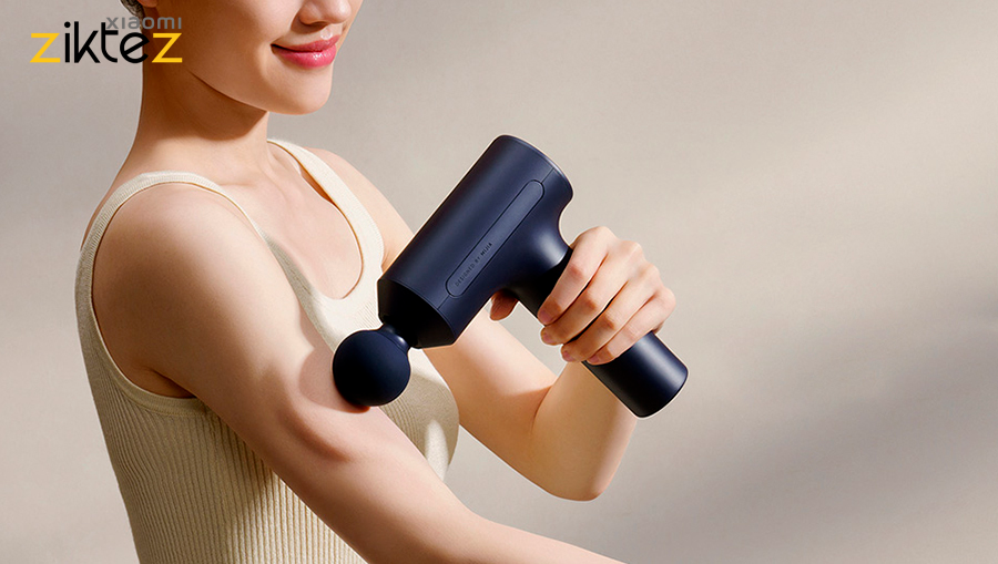 ماساژور تفنگی شیائومی Xiaomi Mijia Fascia Gun 3 مدل MJJMQ05YM با طراحی ارگونومیک و قابلیت ماساژ عمیق عضلات مناسب ورزشکاران و استفاده خانگی