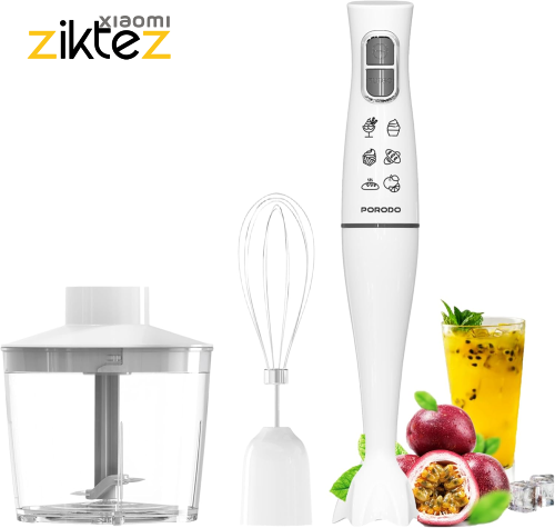 غذا ساز چندکاره پرودو Porodo Powerful Hand Blender Food Chopper & Whisker (اورجینال)