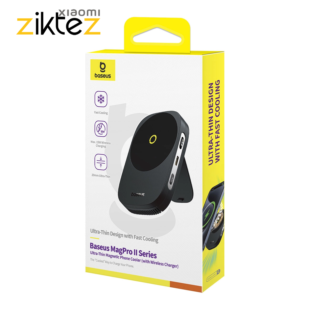 فن خنک کننده و شارژر وایرلس باسئوس مدل Baseus MagPro II BS-PS036