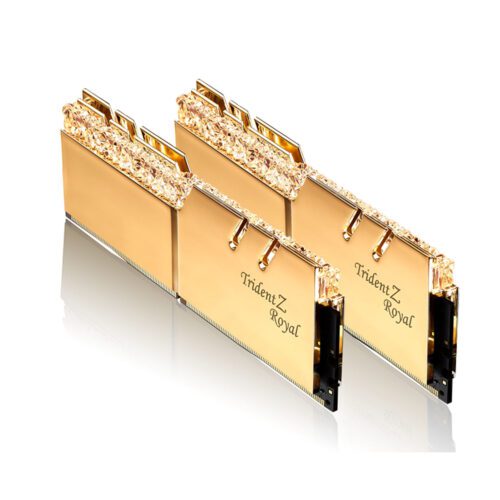رم دسکتاپ DDR4 دو کاناله 3600 مگاهرتز CL18 جی اسکیل مدل  ROYAL GOLD ظرفیت 32 گیگابایت