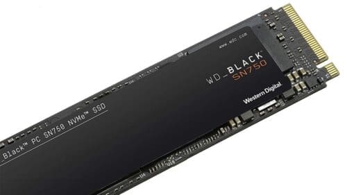 حافظه SSD وسترن دیجیتال مدل BLACK SN750 NVME ظرفیت 1 ترابایت
