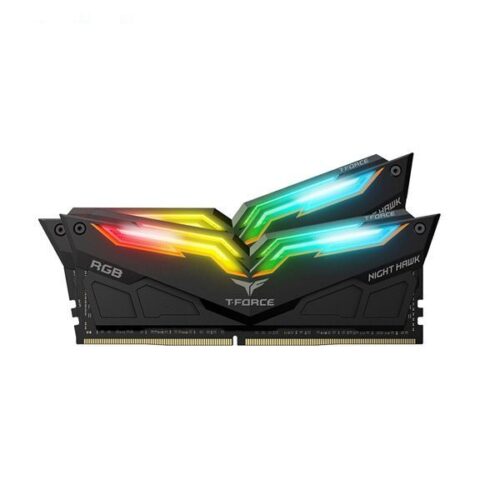 رم دسکتاپ DDR4 دو کاناله 3200 مگاهرتز CL16 تیم گروپ مدل  T-Force Night Hawk RGB ظرفیت 16 گیگابایت