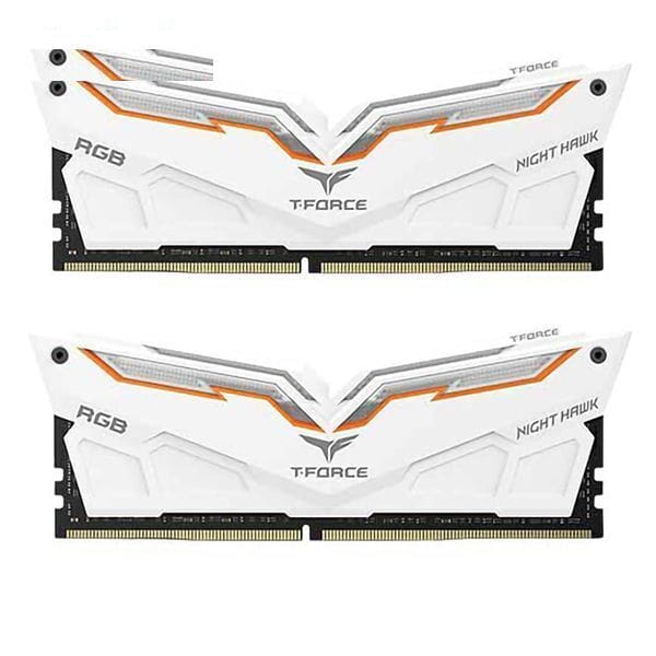 رم دسکتاپ DDR4 دو کاناله 3200 مگاهرتز CL16 تیم گروپ مدل T-Force Night Hawk RGB ظرفیت 16 گیگابایت