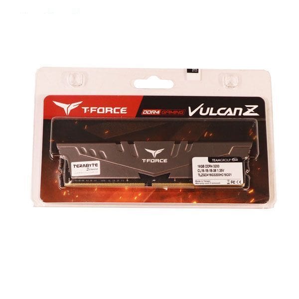 رم کامپیوتر DDR4 تک کاناله 3200 مگاهرتز CL16 تیم گروپ مدل VULCAN Z Gaming ظرفیت 8 گیگابایت