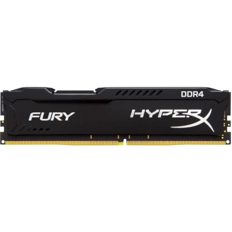 رم کامپیوتر DDR4 تک کاناله 2400 مگاهرتز cl16 مدل HyperX Fury Black ظرفیت 8 گیگابایت