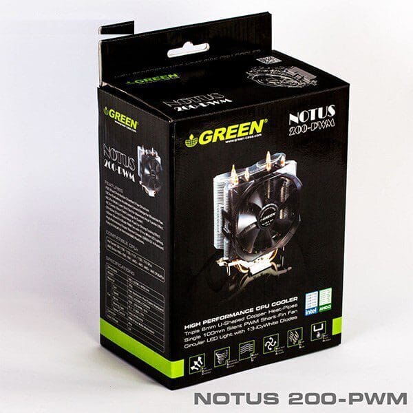 سیستم خنک کننده بادی گرین مدل NOTOUS 200-PWM