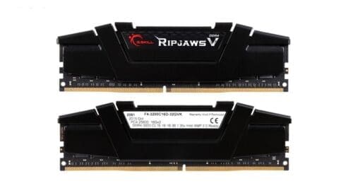 رم دسکتاپ DDR4 دو کاناله 3200 مگاهرتز CL16 جی اسکیل سری Ripjaws V ظرفیت 32 گیگابایت