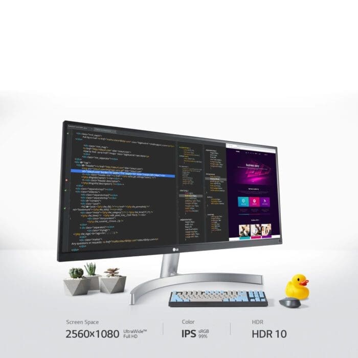 مانیتور ال جی مدل 29WN600-W سایز 29 اینچ