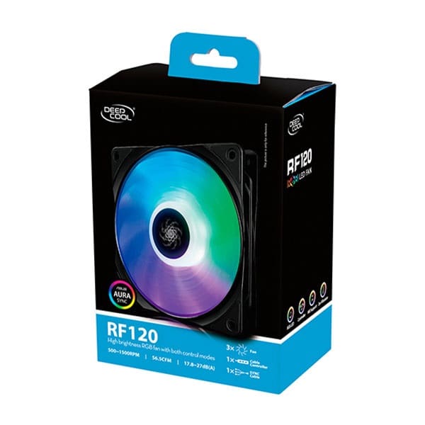 فن کیس دیپ کول مدل RF120 (3 IN 1) بسته 3 عددی