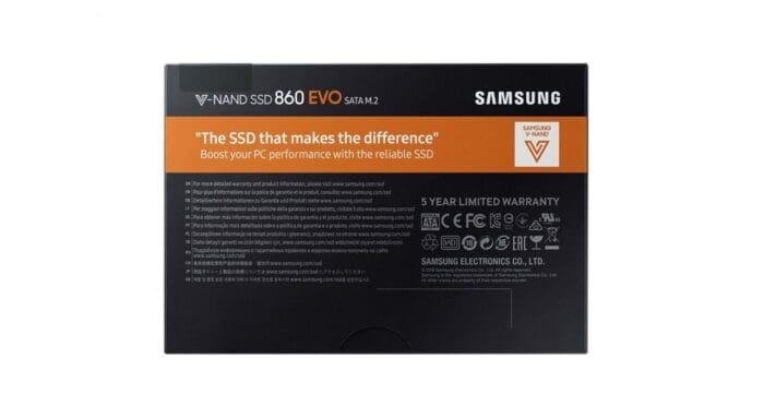 اس اس دی اینترنال سامسونگ مدل Evo 860 m.2 ظرفیت 500 گیگابایت