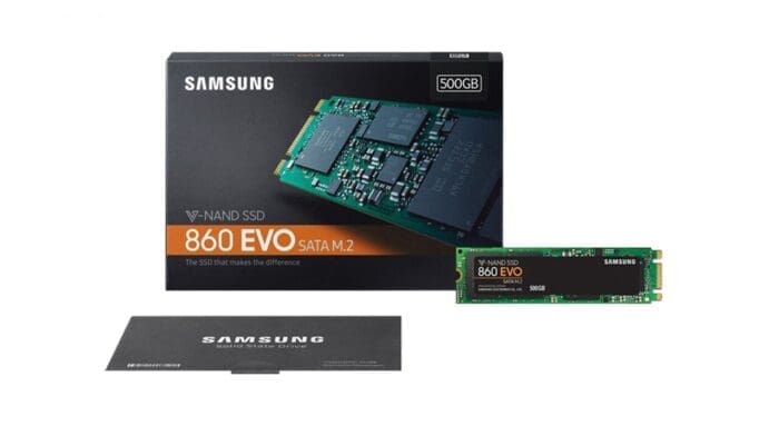 اس اس دی اینترنال سامسونگ مدل Evo 860 m.2 ظرفیت 500 گیگابایت