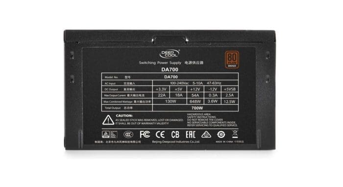 منبع تغذیه کامپیوتر دیپ کول مدل DA700