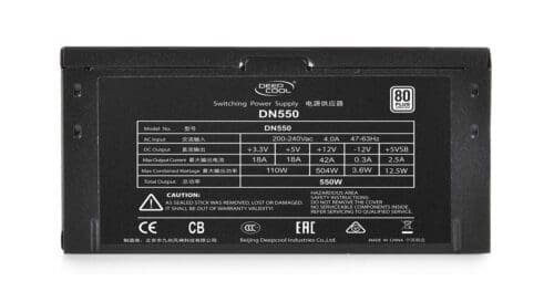منبع تغذیه کامپیوتر دیپ کول مدل DN550