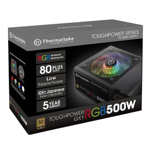 منبع تغذیه کامپیوتر ترمالتیک مدل Toughpower GX1 RGB 500W Gold