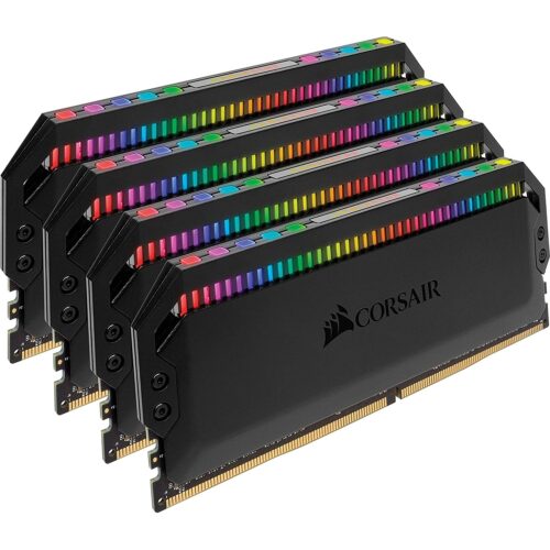 رم دسکتاپ DDR4 چهار کاناله 3600 مگاهرتز CL18 کورسیر مدل Dominator Platinum RGB ظرفیت 32 گیگابایت