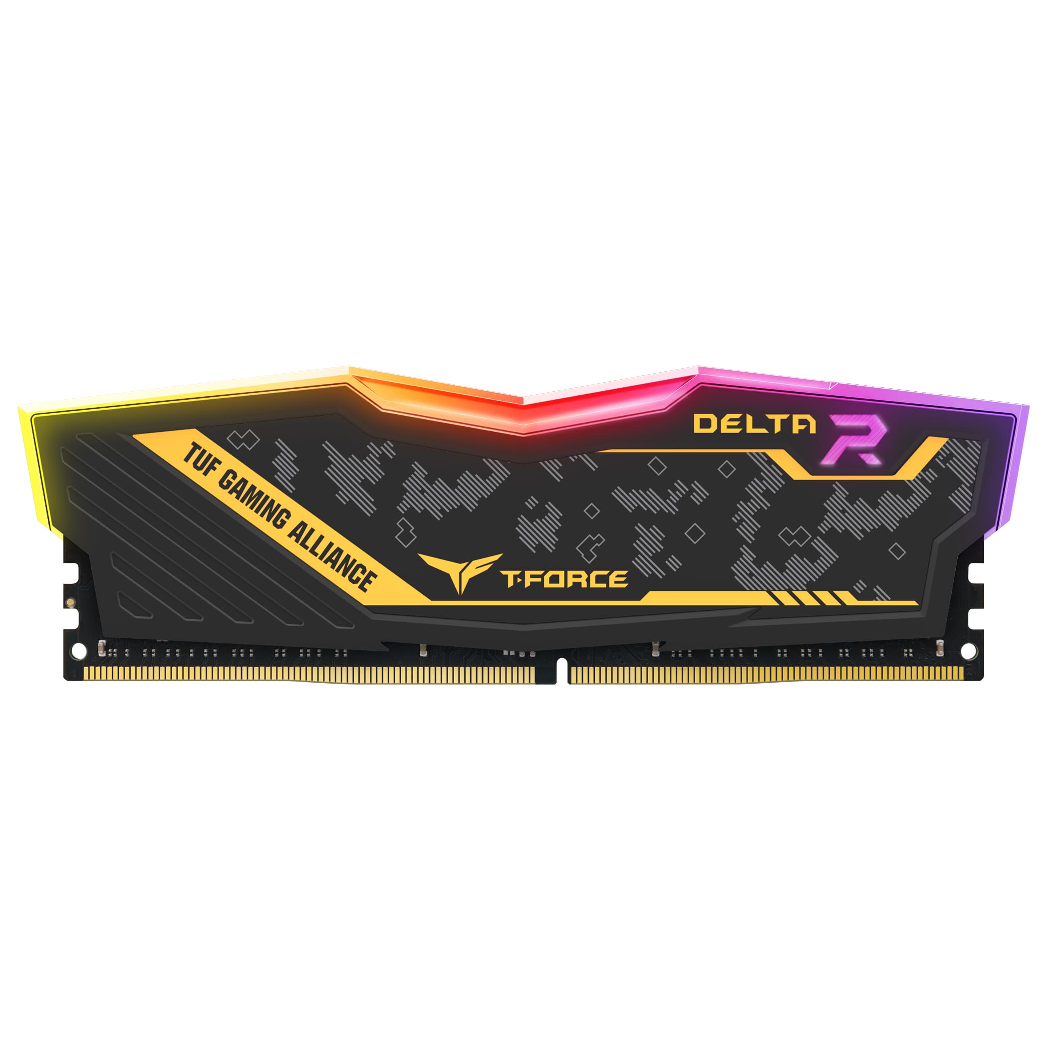 رم دسکتاپ DDR4 تک کاناله 3200 مگاهرتز CL16 تیم گروپ مدل DELTA TUF ظرفیت 16 گیگابایت