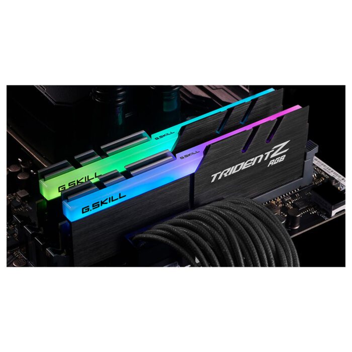 رم دسکتاپ DDR4 دوکاناله 3600 مگاهرتز CL16 جی اسکیل مدل TRIDENTZ RGB ظرفیت 32 گیگابایت