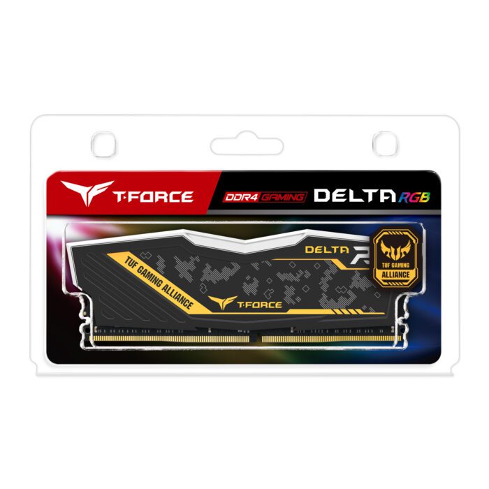 رم دسکتاپ DDR4 تک کاناله 3200 مگاهرتز CL16 تیم گروپ مدل DELTA TUF ظرفیت 16 گیگابایت