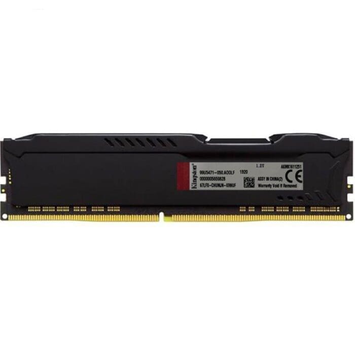 رم کامپیوتر DDR4 تک کاناله 2400 مگاهرتز cl16 مدل HyperX Fury Black ظرفیت 8 گیگابایت
