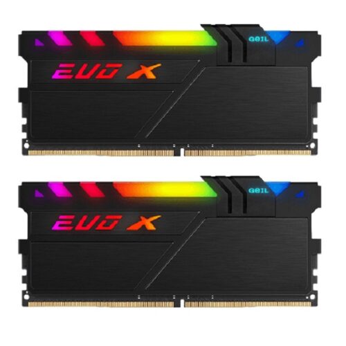 رم دسکتاپ DDR4 دوکاناله 3600 مگاهرتز CL18 گیل مدل EVO X II RGB ظرفیت 16 گیگابایت