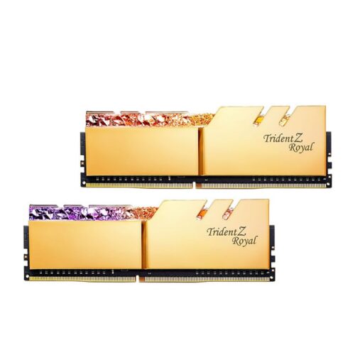 رم دسکتاپ DDR4 دو کاناله 3600 مگاهرتز CL16 جی اسکیل مدل Trident Z Royal Gold ظرفیت 32 گیگابایت