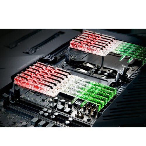 رم دسکتاپ DDR4 دو کاناله 4000 مگاهرتز CL18 جی اسکیل مدل Trident Z Royal Silver ظرفیت 16 گیگابایت