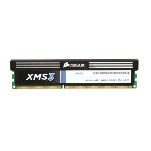 رم دسکتاپ DDR3 تک کاناله 1333 مگاهرتز CL9 کورسیر مدل XMS3-10600 ظرفیت 4 گیگابایت