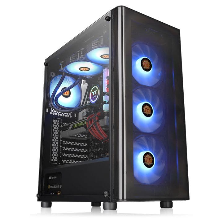 کیس کامپیوتر ترمالتیک مدل V200 Tempered Glass RGB Edition